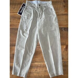 NEW Womens Manisha Vintage 90s High Waisted Tan Relaxed Fit Jeans Pockets Size 9